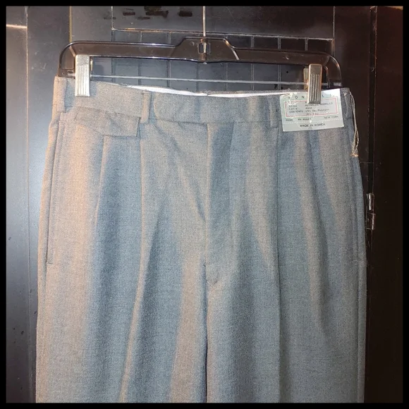 New Unhemmed Gray Bonelli Dress Pants, 30 - Picture 3 of 6